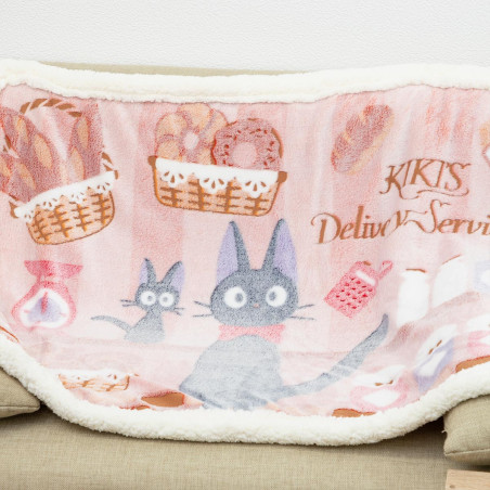 Linge de maison - Plaid fluffy Boulangerie de Jiji 70x100 cm - Kiki la petite sorcière