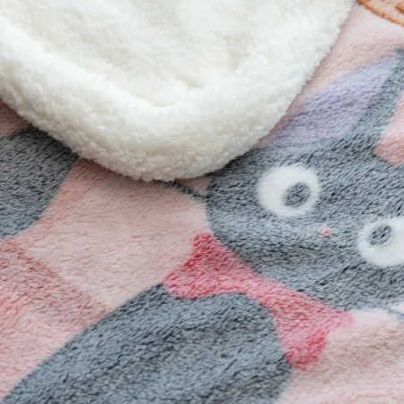 Linge de maison - Plaid fluffy Boulangerie de Jiji 70x100 cm - Kiki la petite sorcière