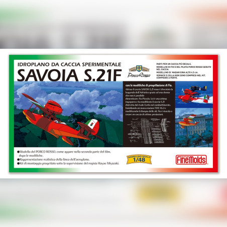 Maquetas - Kit de modelismo Savoia S.21F Versión 2 + fig. Gina 1/48 - Porco Rosso