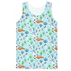 Textile - Débardeur À Motif Totoro Bleu Clair (Femme) - Mon Voisin Totoro