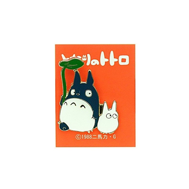 Pins - Pins Small and Middle Totoro with leaf - My Neighbor Totoro