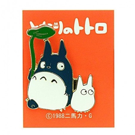 Pins - Pins Small and Middle Totoro with leaf - My Neighbor Totoro