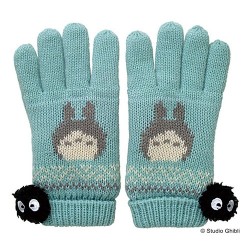 Textil - Guantes de invierno Totoro Azul - Mi vecino Totoro