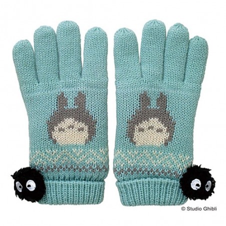 Textil - Guantes de invierno Totoro Azul - Mi vecino Totoro
