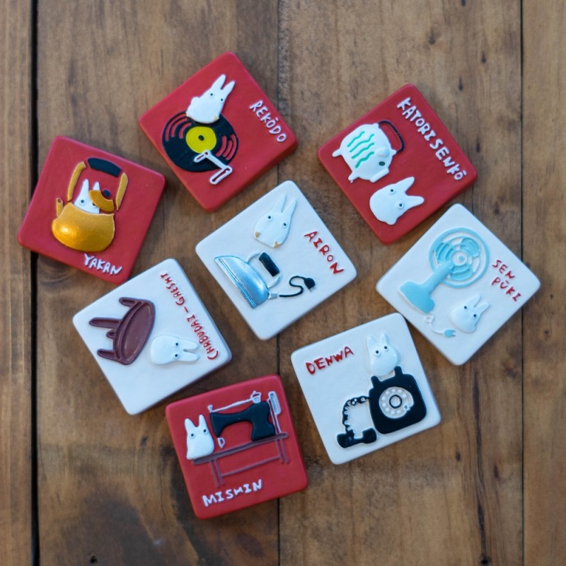 Imanes - Imán Retro Totoro Blanco - Mi vecino Totoro