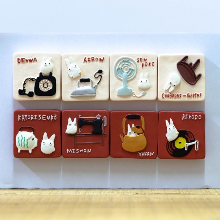 Imanes - Imán Retro Totoro Blanco - Mi vecino Totoro